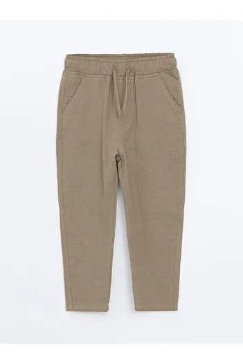 LC Waikiki Lcw Kids Khaki Standard Fit Lace-Up Boy's Pants
