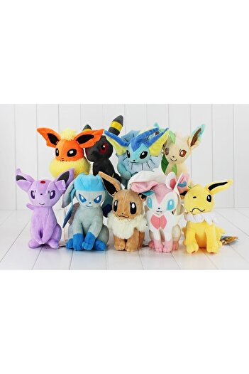 NB market Espeon 20cm Eevee Serisi Özel Etiketli Pokemon Peluş Oyuncak