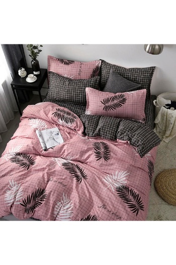 sharpdo 4-Piece Bedding Set Sheet set,with 1 Duvet/Quilt Cover And 1 Flat sheet And 2 Pillowcases