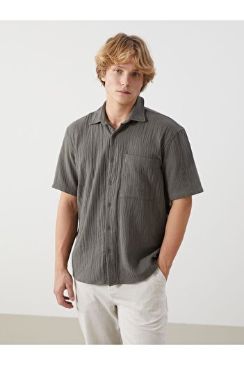 LC Waikiki Comfortable Fit Muslin Men's Shirt # S56005Z8
