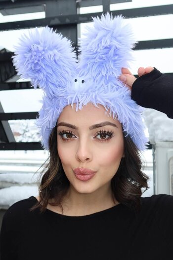 TAKIŞTIR Mor Renk Canavar Figürlü Peluş Saç Bandı