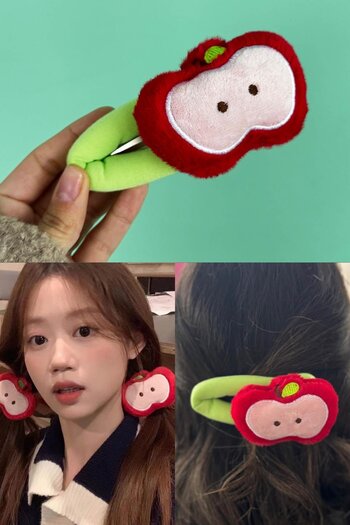 TAKIŞTIR Red and Green Color Apple Figured Side Buckle