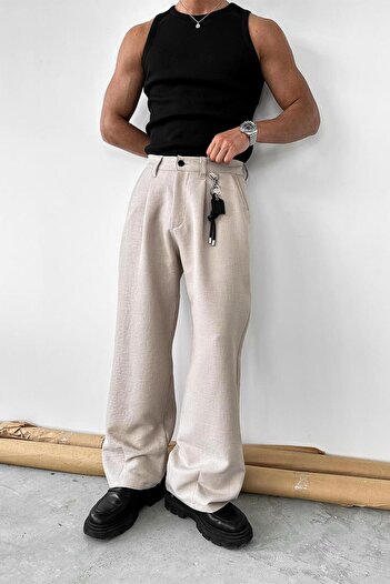HAFKAGİYİM Stone Cozy Design Fabric Trousers