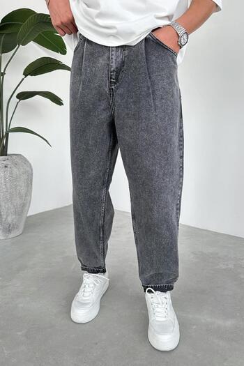 HAFKAGİYİM Dark Gray Balloon Fit Trousers