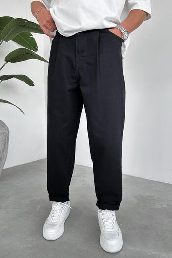 HAFKAGİYİM Black Balloon Fit Trousers