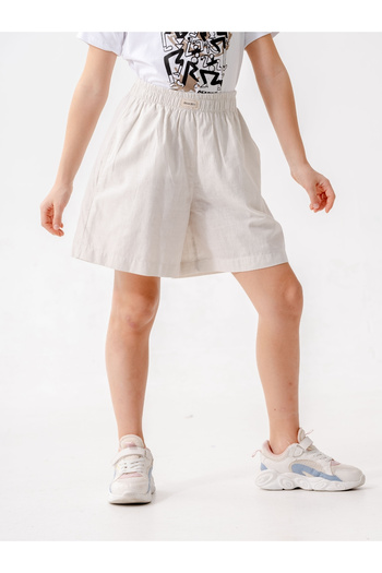 GİYİCEM TEKSTİL Girl's Linen Shorts 2872