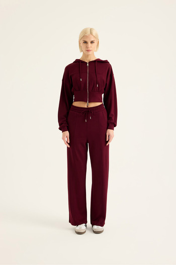 SEVİLEN Soft Fabric Crop Sweat Set