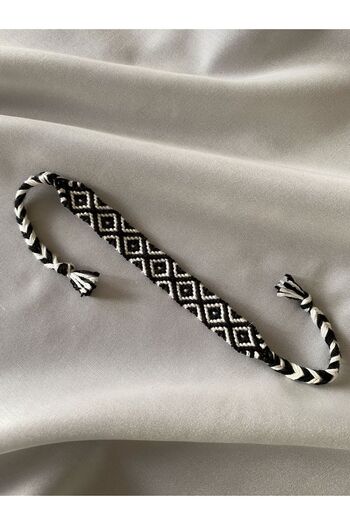 MELUSH Square Pattern Bracelet Knitted Handcrafted Bracelet