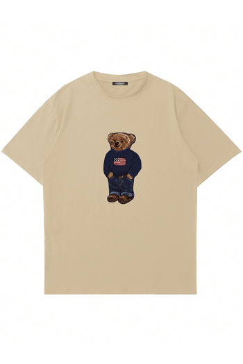 Mad&Calf Μπλουζάκι Unisex Teddy Boy με στάμπα με λαιμόκοψη