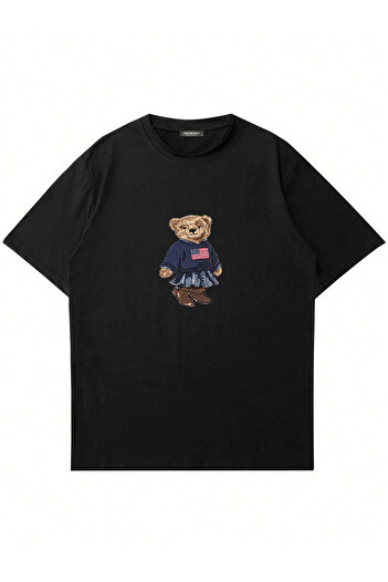 Mad&Calf Μπλουζάκι Unisex Teddy Girl με στάμπα με λαιμόκοψη