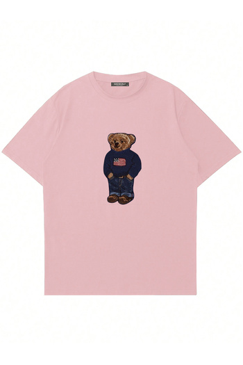 Mad&Calf Μπλουζάκι Unisex Teddy Boy με στάμπα με λαιμόκοψη