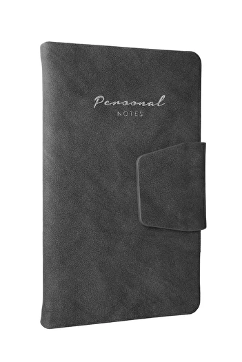 Victoria's Journals 96 Yp. 80 G. Vj Hard Cover Magnet Pocket Book with Stripes - 9.6X16.6 cm