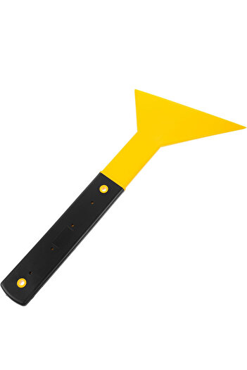 Generic Multi-Function Durable Car Film Triangle Scraper and Snow Removal Tool with Long Handle 1 pcs