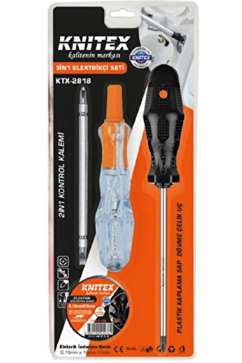 SİHİRLİ AYAKLAR Electric control pen & screwdriver & electrical tape & plug-in screwdriver set with star and flat tip