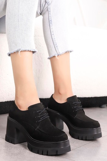 Mamito Ayakkabı Tyr 002 High Heel Lace-Up Loafer