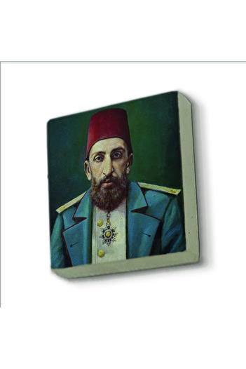 Sadrazam 2. Abdulhamid Printed Natural Stone Magnet 5X5 Krt-96