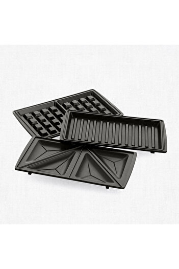 Greenpan Greenlife Thermolon Seramik Yüzeyli 3-1 Tost Waffle Sandviç  Makinesi Siyah