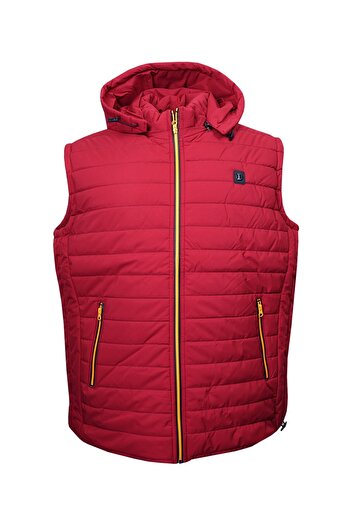 tambattal Large Size Padded Sport Vest - Claret Red