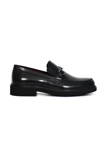 Tuna Genuine Leather Loafer Black Men's Shoes Eva Sole - 2000