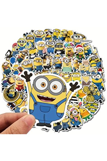 Major Selection 50'li Minions Minyonlar Набір наклейок для ноутбука, планшета та ноутбука