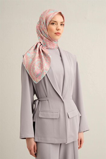 Armine Etnik Desenli Saf Ipek Sura Eşarp 9304- 31