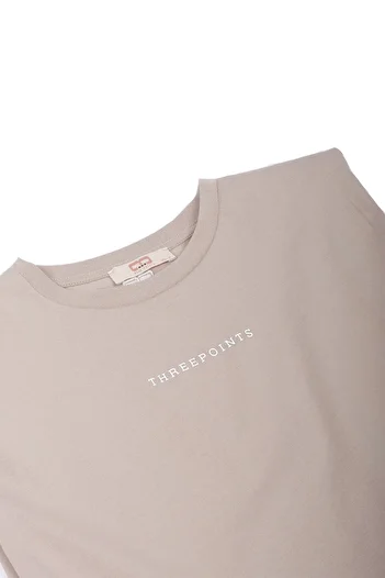 Wear Three Points Stone Colored Padded T-shirt
