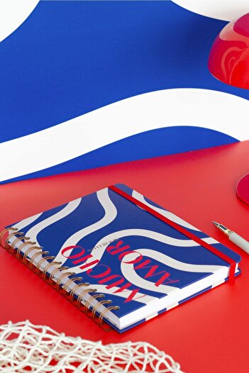 Matt Notebook A5 15x21 cm Spiralli Lastikli Çizgili Tarihsiz Not Defteri