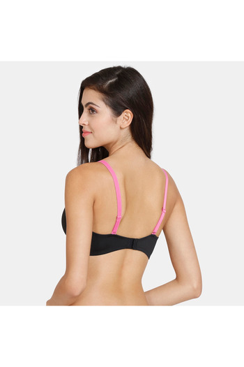 Zivame Wired Padded T-shirt Bra With Adjustable Straps