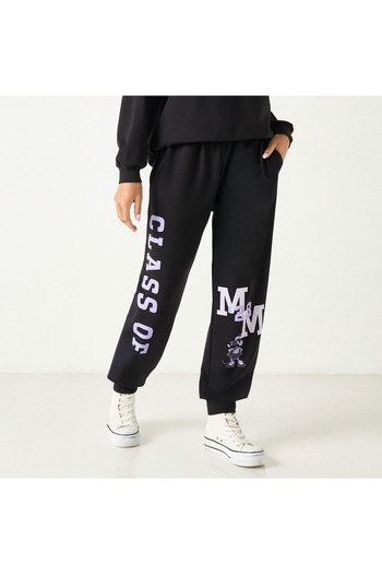 SP Characters Minnie Mouse Print Joggers With Pockets