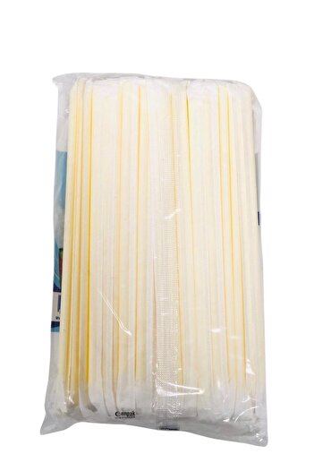 YOK YOK AMBALAJ Paper Wrapped Bellows-Free Plastic Straws 200 Pieces
