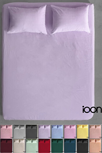 İQON Ranforce Woven Fitted Sheet Set Single - 21 Colors.