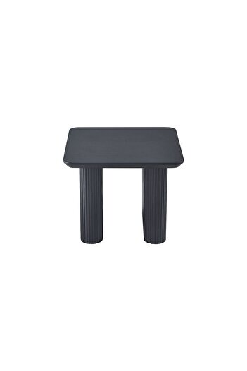 Danube Home Tierra Square End Table  L55xW55xH45cm - Black