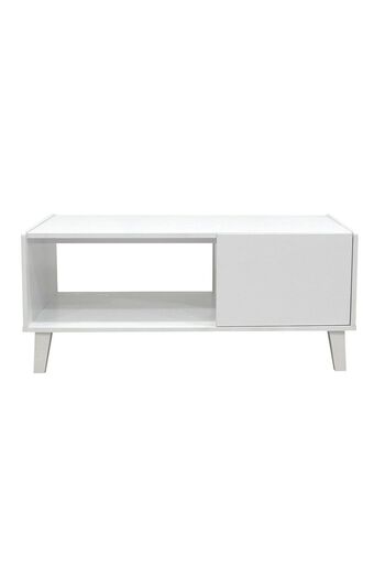 Danube Home Supreme Coffee Table W/ Storage  L99.5xW55xH45.5cm - White
