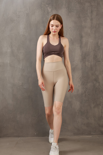 Miss Prova High Waist Recovery Knitted Sports Shorts/Biker/Short Leggings Missta2268