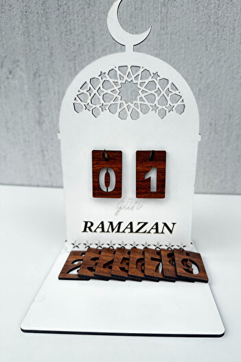 lina hobby Ahşap Dekoratif Ramazan Takvim İmsakiye