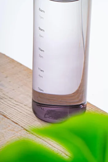 ACAR Pury Black Glass Water Bottle - 500 ml