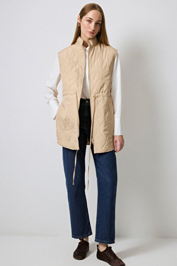 Touché Privé Quilted Vest with Zipper