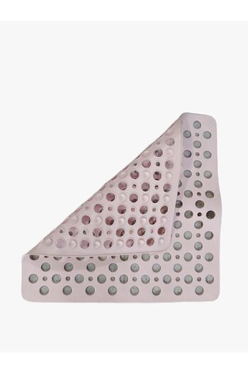MAİN SHOP 2 Pieces Square Bubble Bath Math Bath Mat & Shower Anti-Slip Pink 54X54 cm M-149