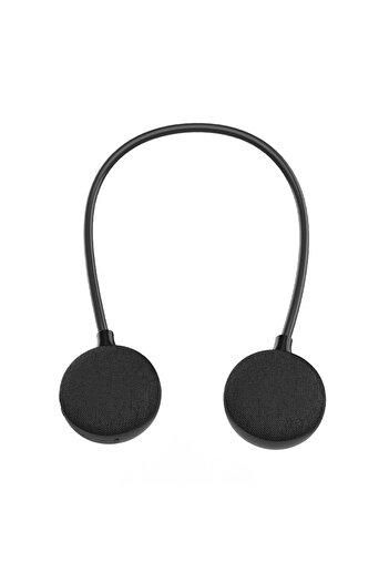 Choice black Rockmia Neck Speaker EBS-906 Bluetooth 5.0 Wearable Wireless TF Card  Music Player For Home  O