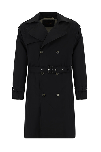 Abdullah Kiğılı Cotton Double Breasted Top Coat & Trench Coat