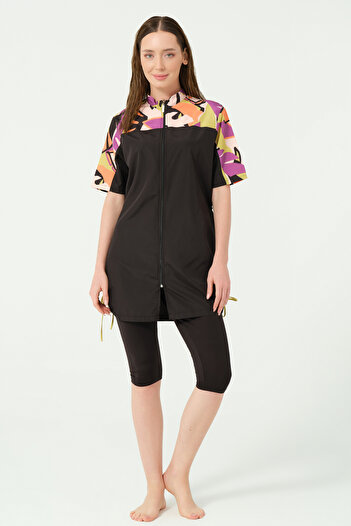 ALFASA Vivora Summated Half Sleeve Semi-Closed Swimsuit