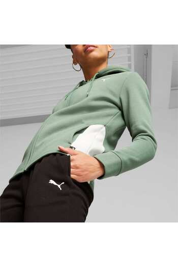 Puma Classic Hooded Fl Cl Kadın Yeşil Eşofman Takımı