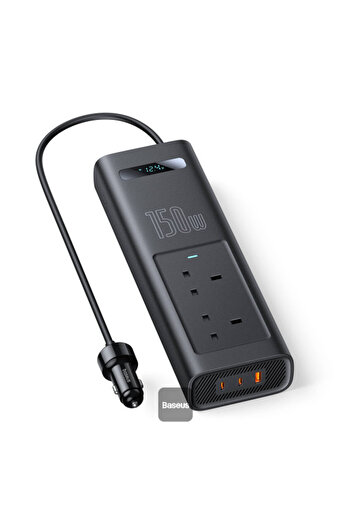Baseus Power Inverter  150W (220V UK) Cluster Black