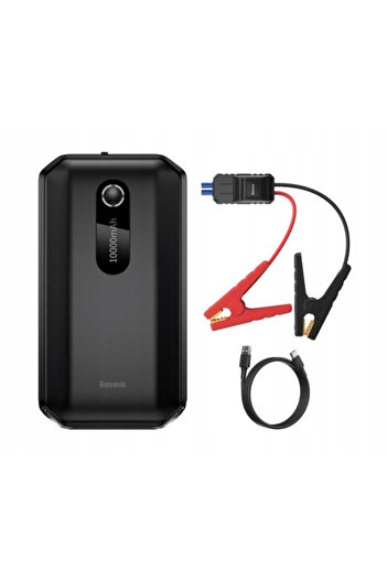 Baseus Super Energy Air Series Car Jump Starter (10000mAh, 1000A Peak Current) Cluster Black