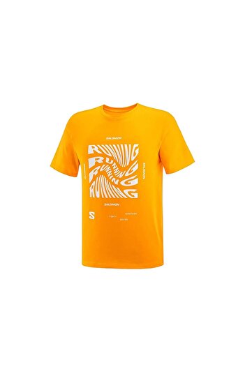 Salomon Ανδρικό T-Shirt Graphic Running - M, Lc 2219100   Κίτρινο