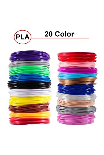 choice2 5M 20colors random 5M 5/10/20 Colors 3D Pen Refills Pla 3D Pen Printing Cables Filament Printing Mat