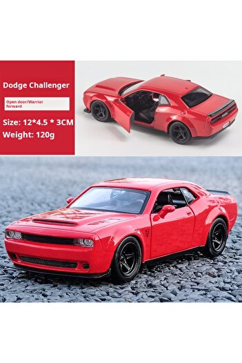 Choice1 Red 1:32 Simulation 1970 Dodge Charger Alloy Sports Car Model Pull Back Luxury Car Children's Toy Gi