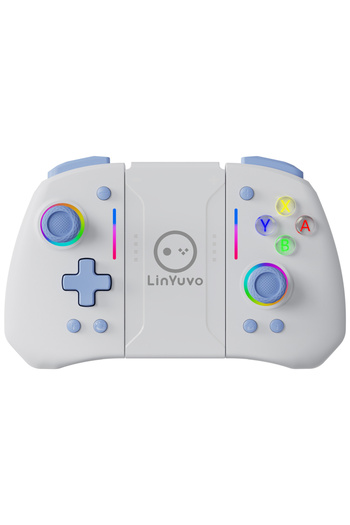 Choice Blue LinYuvo KS42 Meteor Light Wireless Joy-pad with 8 Color RGB Lights for Switch/Lite/OLED, with P