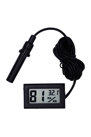 Choice1 White Mini Temperature Humidity Meter Digital LCD Indoor Convenient Thermometer Hygrometer Gauge In