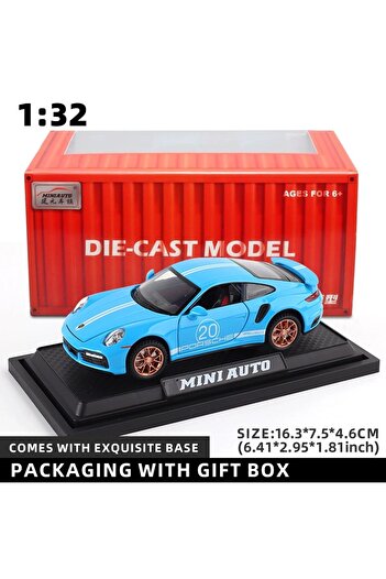 Choice1 blue with box 1:32 Porsche 911 GT3 RS Egghell White 1/32 Scale Diecast Metal Model Toy Sports Car